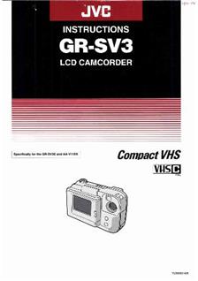 JVC GR SV 3 manual. Camera Instructions.